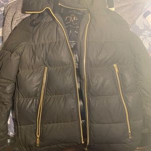 Moose knuckle butt length coat